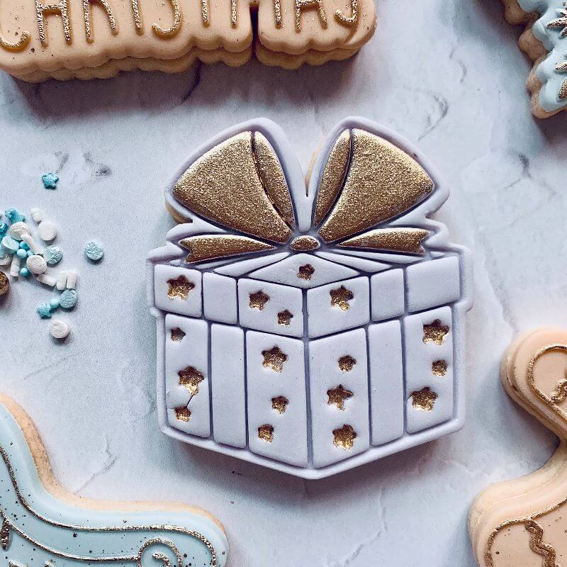 Christmas Present Cookie Cutter and Stamp