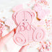 Male Sitting Teddy Bear with Bow Baby Shower Cookie Cutter and Embosser