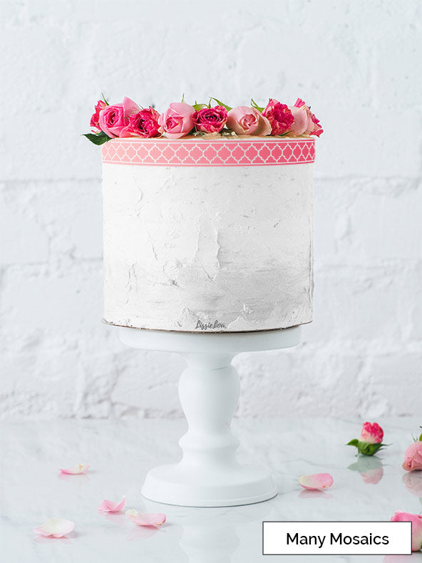 Many Mosaics Cake Stencil - Border Small