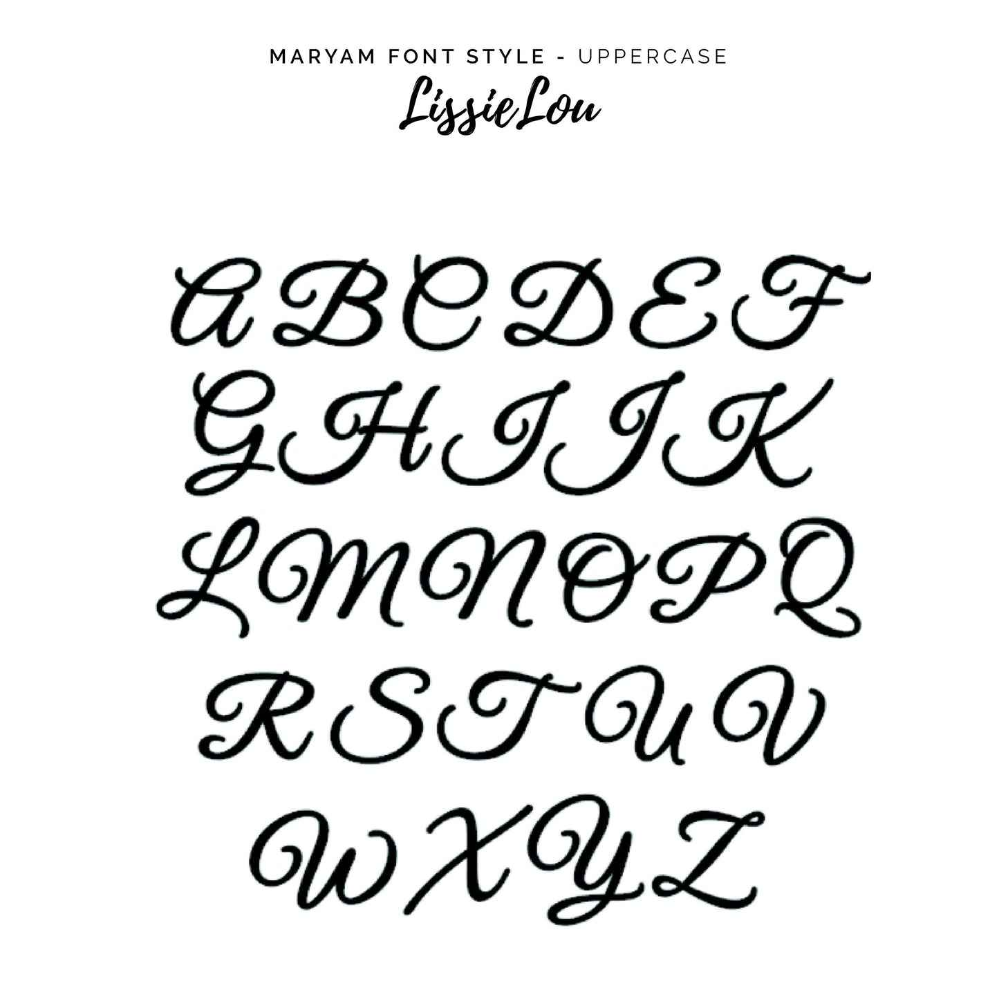 Maryam Font Style Name Cake Motif Premium 3mm Acrylic or Birch Wood