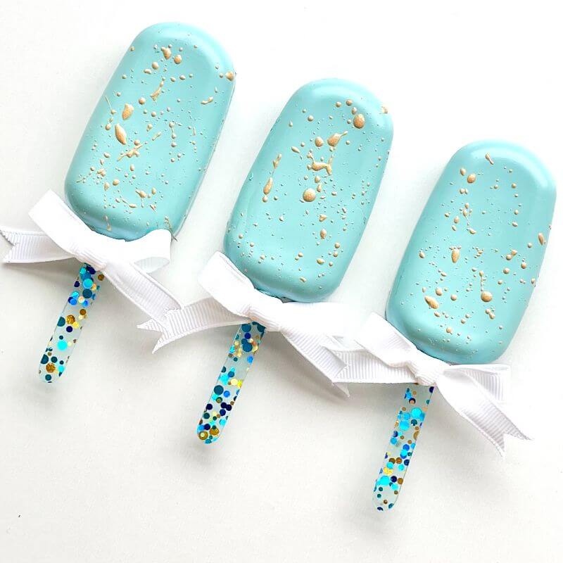 Multicoloured Fleck Acrylic Cakesicle Sticks