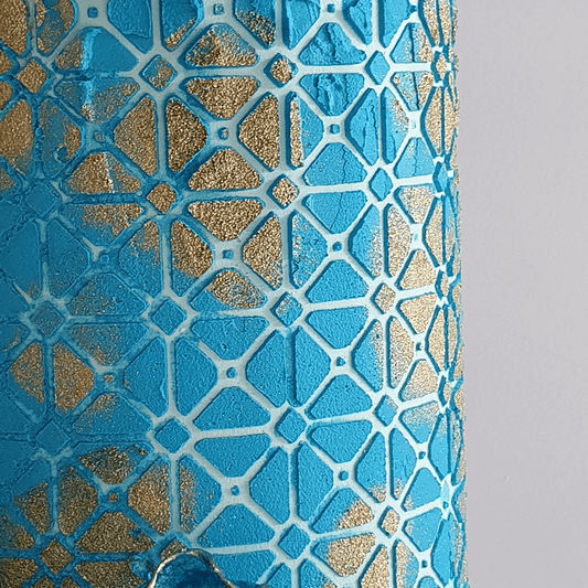 Mini Diamonds Geometric Cake Stencil - Full Size Design