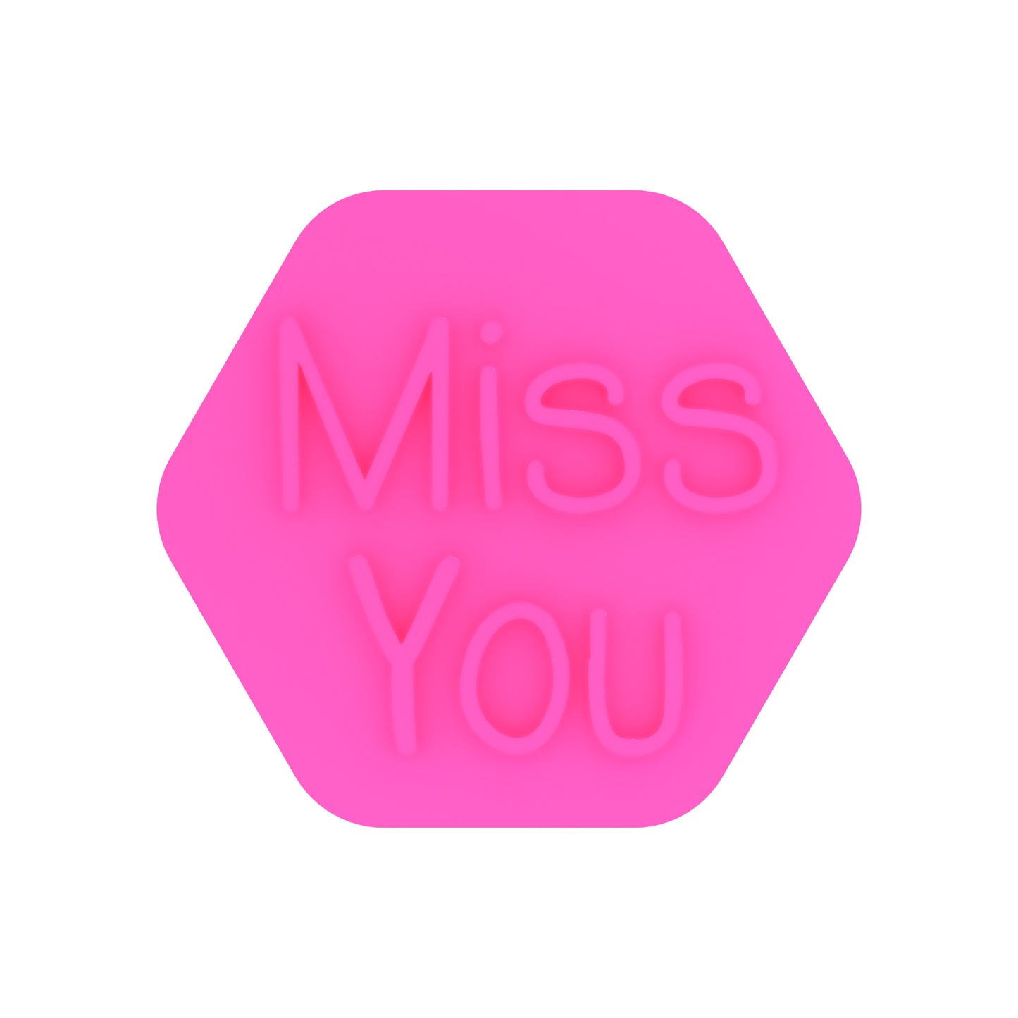 Miss You Isolation Cookie Stamp