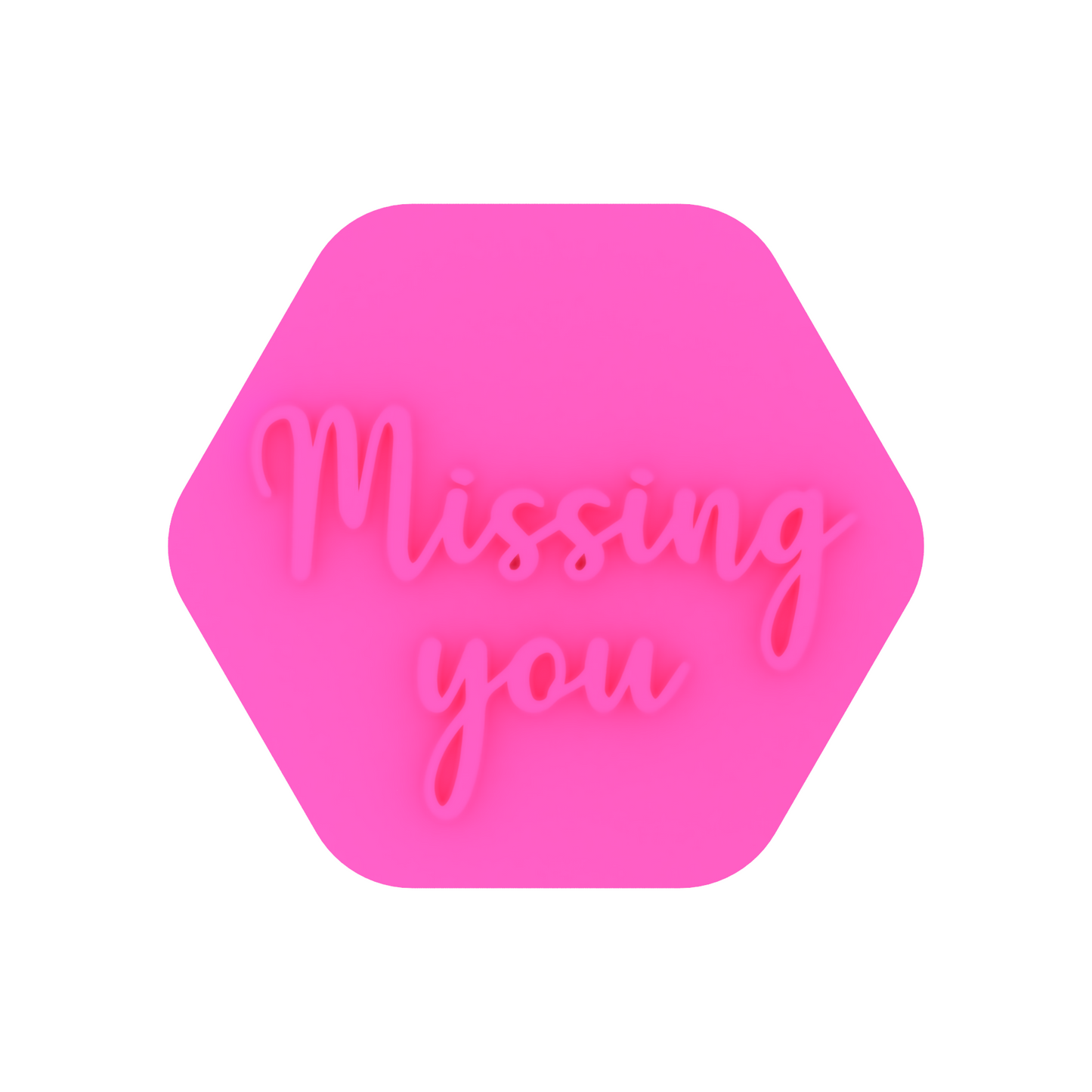 Missing You Isolation Cookie Stamp
