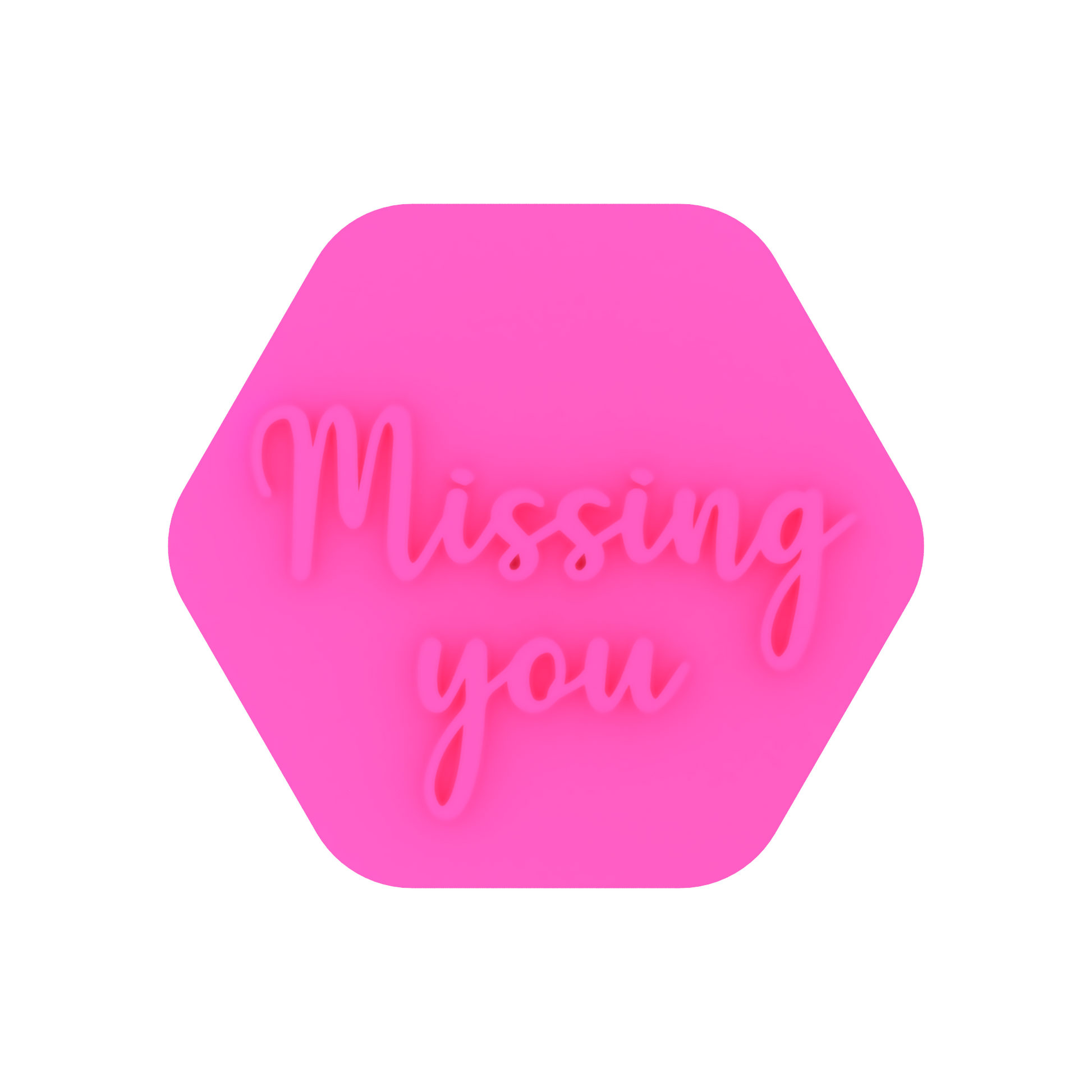 Missing You Isolation Cookie Stamp