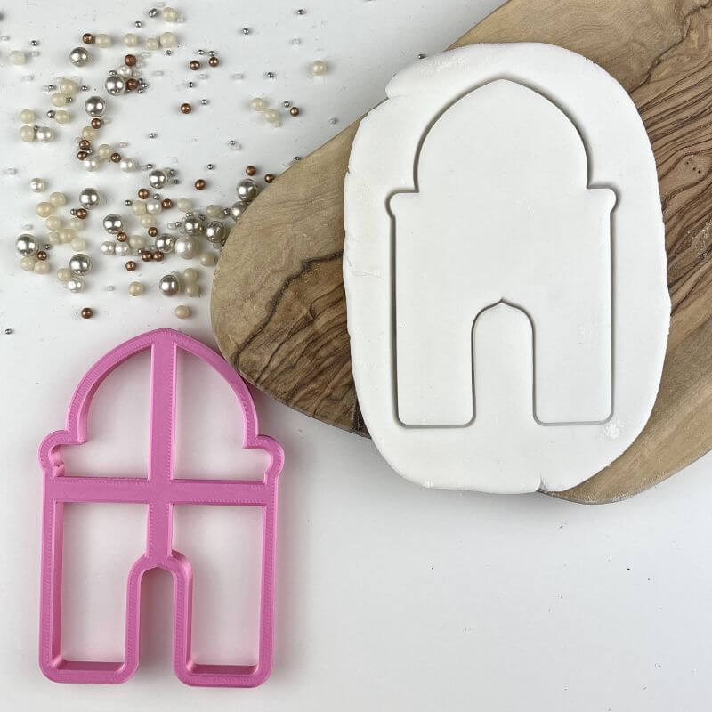 Mosque Outline with Eid Mubarak Ramadan Cookie Cutter
