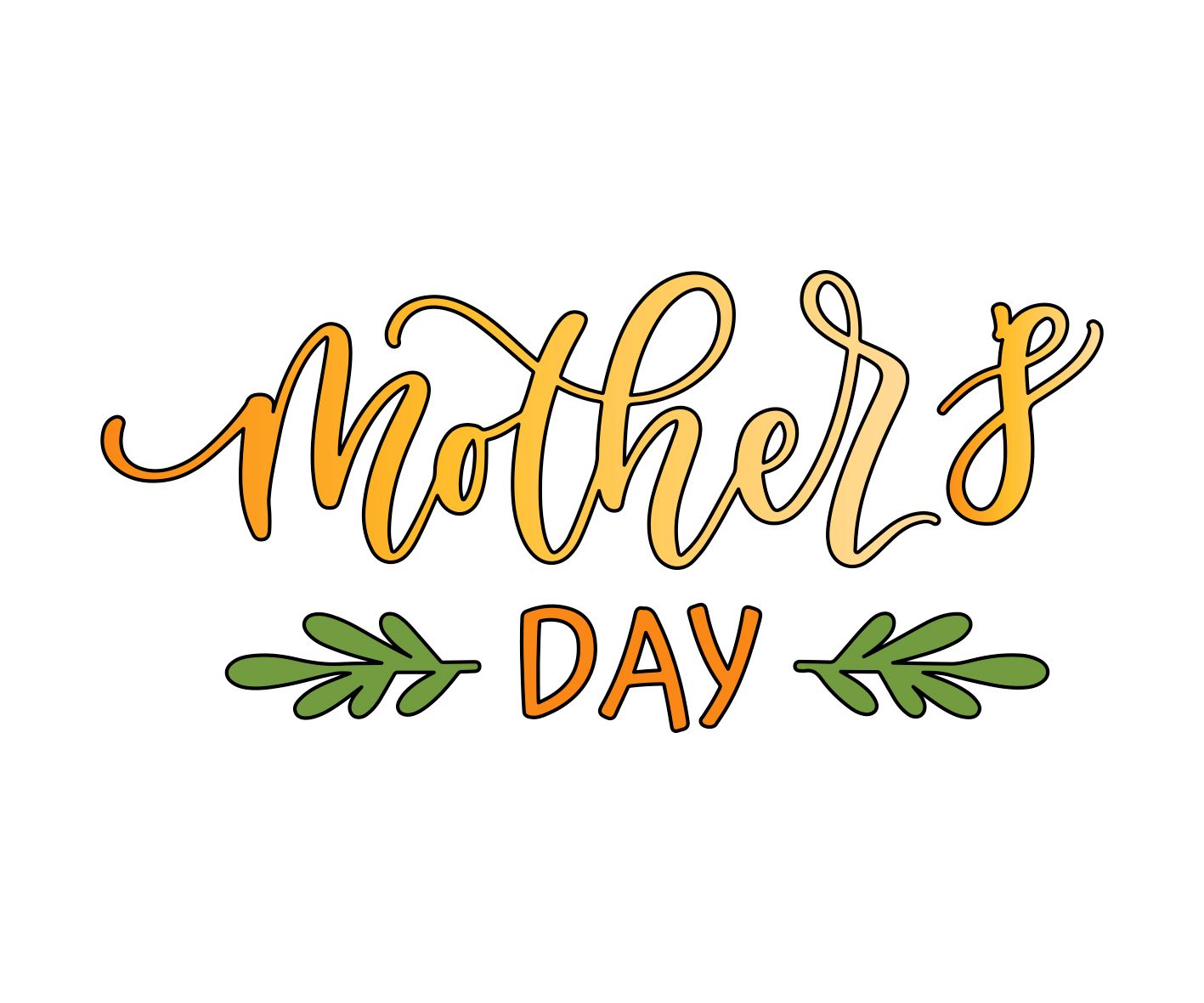 Mother's Day with Leaves Cookie Cutter