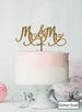 Mr and Mr Pretty Same Sex Wedding Cake Topper Premium 3mm Acrylic Glitter Gold