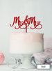 Mr and Mr Pretty Same Sex Wedding Cake Topper Premium 3mm Acrylic Red