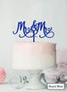 Mr and Mr Pretty Same Sex Wedding Cake Topper Premium 3mm Acrylic Royal Blue
