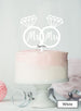 Mr and Mrs Ring Cake Wedding Cake Topper Premium 3mm Acrylic White