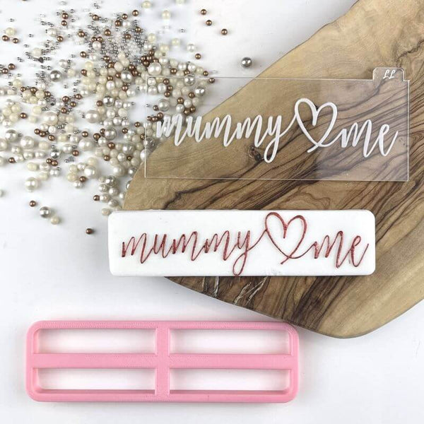 Mummy Heart Me Mother's Day Cookie Cutter and Embosser