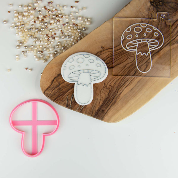 Mushroom Woodland Cookie Cutter and Embosser LissieLou