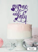 My One and Only Wedding Valentine's Cake Topper Premium 3mm Acrylic Purple