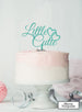Little Cutie Baby Shower Cake Topper Premium 3mm Acrylic Mirror Turquoise