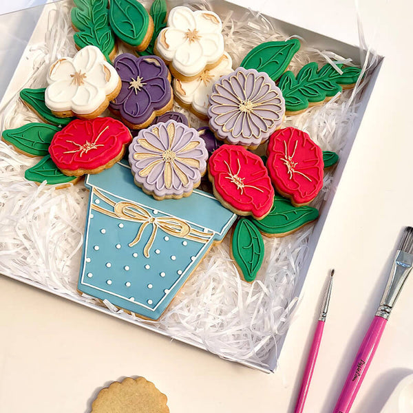 Plant Pot Flower Set Cookie Cutters and Embossers LissieLou