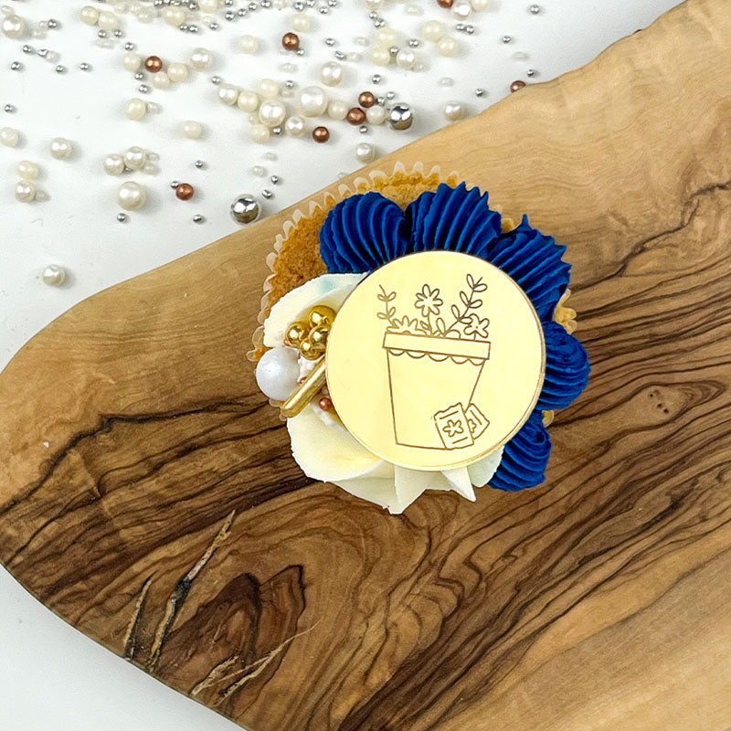 Plant Pot Cupcake Discs