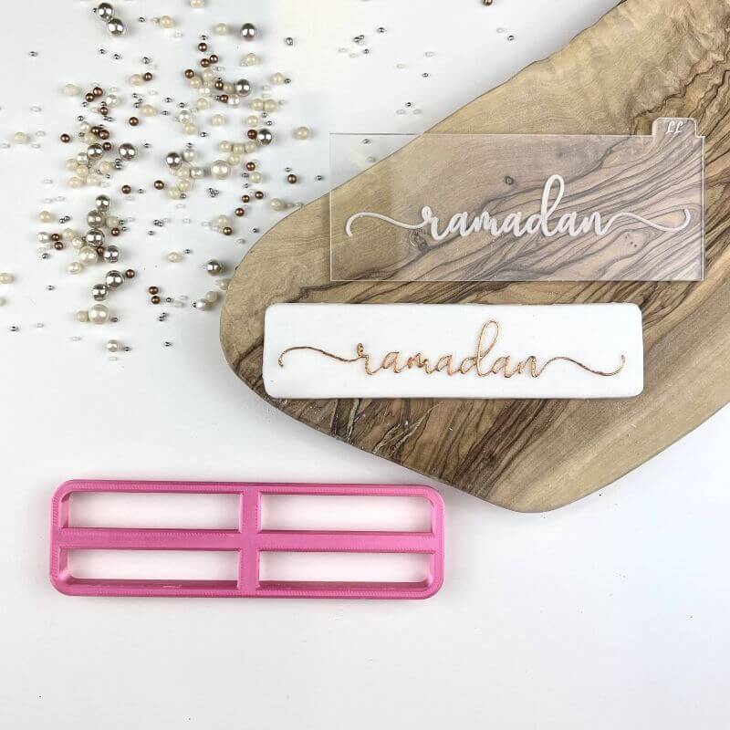 Ramadan in Verity Font Cookie Cutter and Embosser