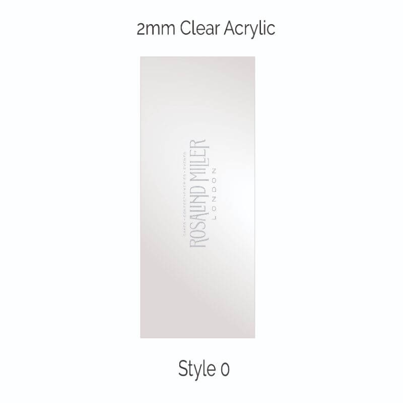 Rosalind Miller Cakes Style 0 Double Edged Cake Scraper Acrylic