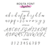 Rosita Font Double Layer Custom Cake Topper or Cake Motif Premium 3mm Acrylic or Birch Wood