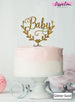 Baby Semi-Wreath Baby Shower Cake Topper Premium 3mm Acrylic Glitter Gold