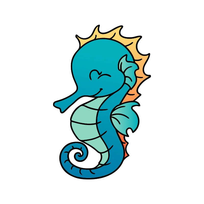Seahorse Under The Sea Cookie Cutter