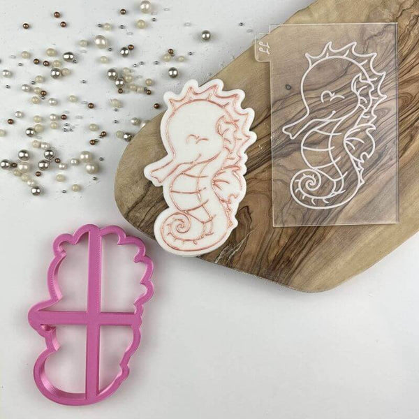 Seahorse Under The Sea Cookie Cutter and Embosser LissieLou
