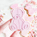 Sitting Teddy Bear Baby Shower Cookie Cutter and Embosser