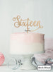 Sixteen Swirly Font 16th Birthday Cake Topper Premium 3mm Birch Wood