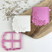 Square with Flowers Cookie Cutter and Stamp