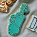 Golf Bag Father's Day Cookie Cutter and Embosser