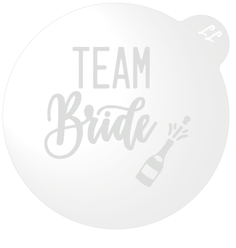 Team Bride with Champagne Bottle Cookie Embosser