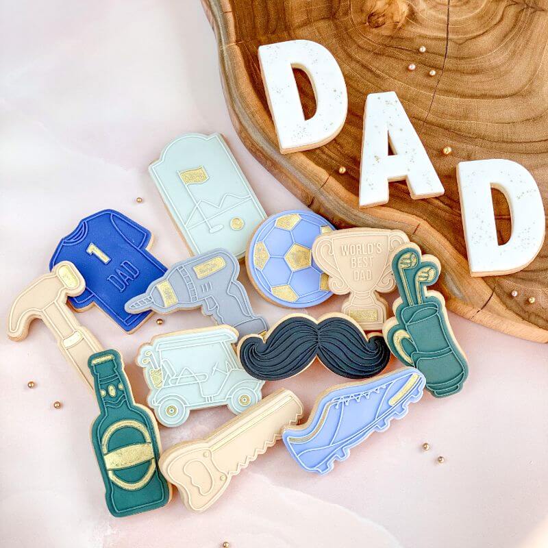 Golf Cart Father's Day Cookie Cutter