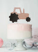Tractor Cake Topper Glitter Card Rose Gold