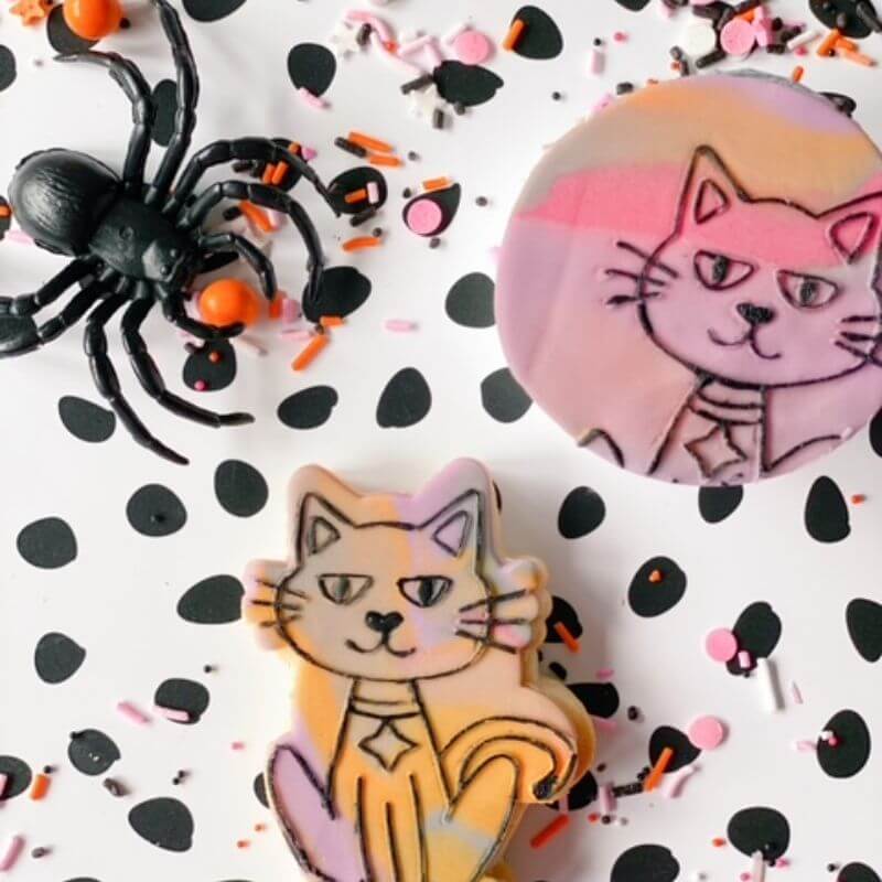 Cat Halloween Cookie Cutter and Embosser