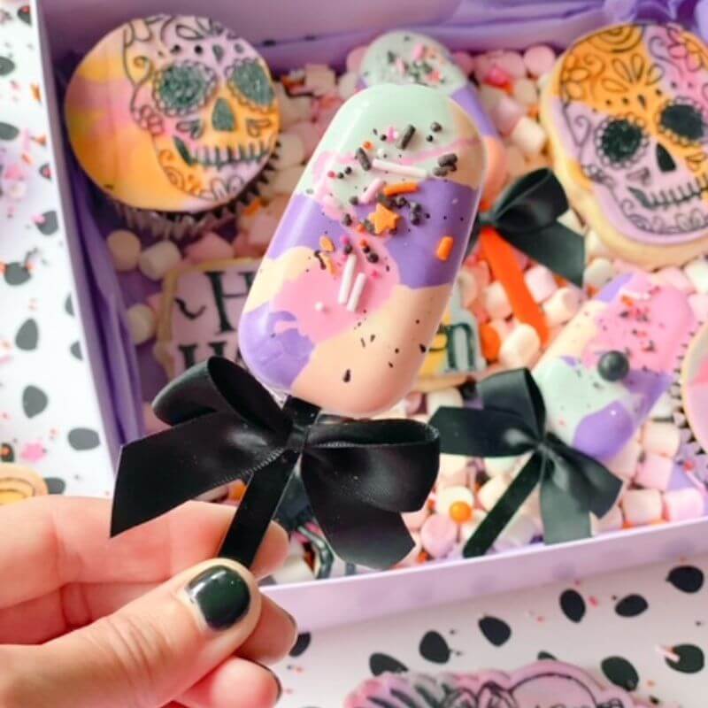 Black Acrylic Cakesicle Lollipop Sticks
