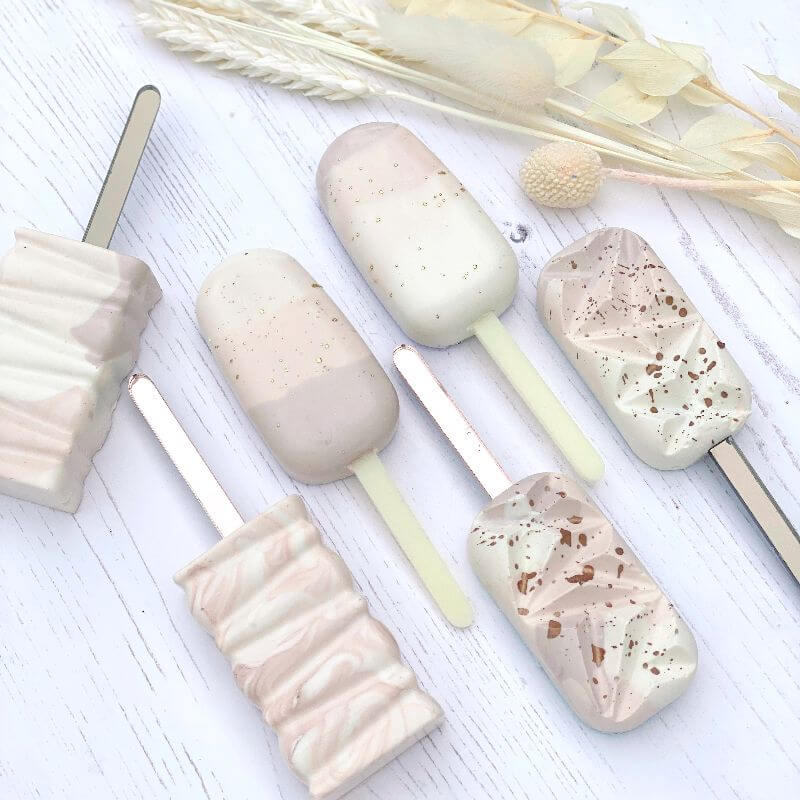 Ivory Acrylic Cakesicle Lollipop Sticks