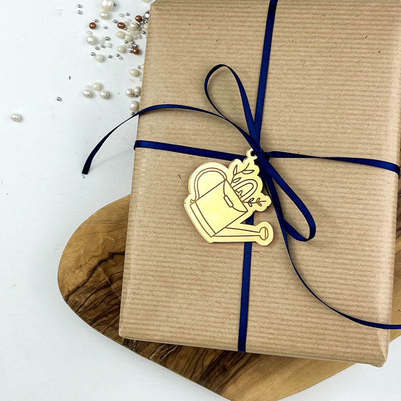 Watering Can Cookie Box Tags Pack of 4 - Premium 3mm Acrylic