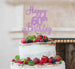 Happy 60th Birthday Pretty Cake Topper Glitter Card Light Purple