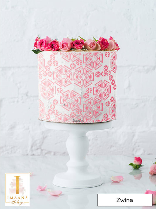 Zwina Cake Stencil - Full Size Design