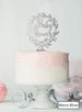Baby Shower Wreath Cake Topper Premium 3mm Acrylic Mirror Silver