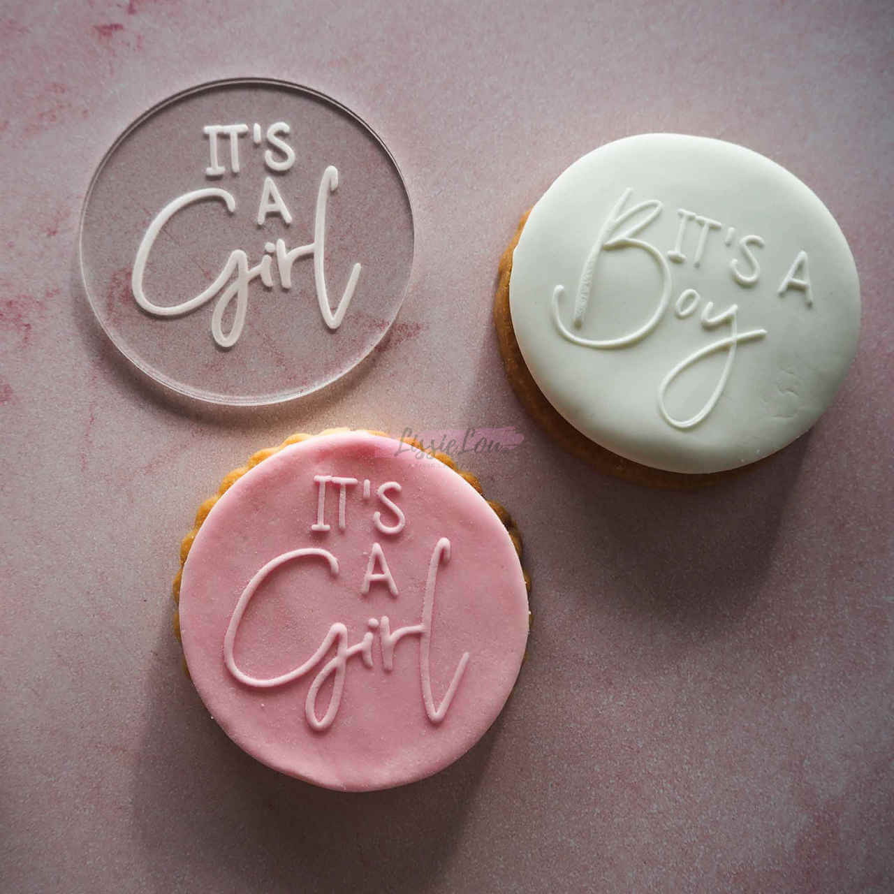 It's a Girl Cookie Embosser