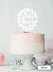 Baby Shower Wreath Cake Topper Premium 3mm Acrylic White