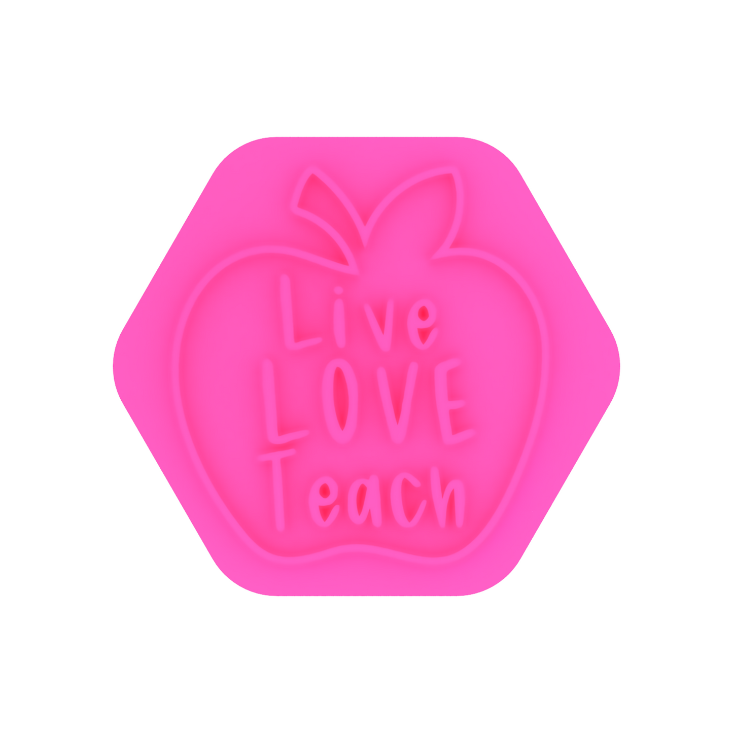 Live Love Teach Cookie Stamp