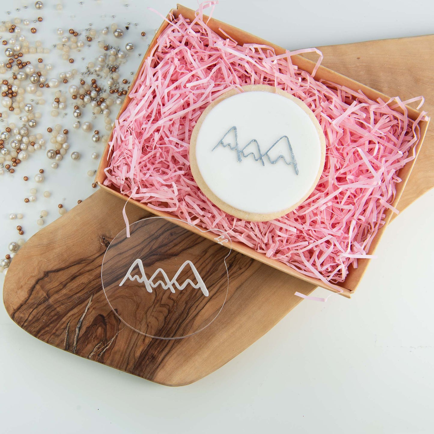 Mountain Range Wild One Baby Shower Cookie Embosser