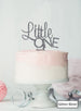 Little One Baby Shower Cake Topper Premium 3mm Acrylic Glitter Silver
