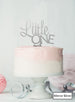 Little One Baby Shower Cake Topper Premium 3mm Acrylic Mirror Silver