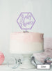Baby Shower Hexagon Cake Topper Premium 3mm Acrylic Lilac