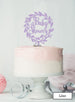 Baby Shower Wreath Cake Topper Premium 3mm Acrylic Lilac