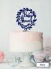 Baby Shower Wreath Cake Topper Premium 3mm Acrylic Navy